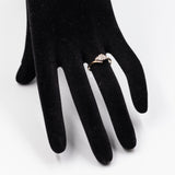 Bague diamant vintage en or jaune 9 carats (0,16 ct)