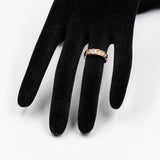 Vintage Riviera Ring in 9k Yellow Gold with Diamonds (0,25ctw)