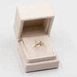 Anello vintage in oro giallo 9k con diamanti (0,12ctw)