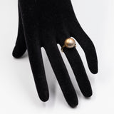 Vintage 14k tricolor gold ring (yellow, red and white), 70s