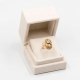Anel de diamante vintage em ouro amarelo 18k (0,80 ctw)
