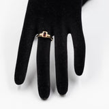 Vintage 9k Yellow Gold Garnet Ring