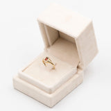 Vintage 9k Yellow Gold Garnet Ring