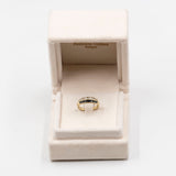 Винтажное кольцо из желтого золота 8 карат с сапфирами и белыми камнями
