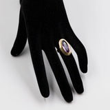 Vintage-Ring aus 14 Karat Gelbgold mit Amethyst (6 Karat), 60er/70er Jahre