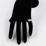 Vintage-Diamantring aus 18 Karat Gelbgold (0.22 ctw), 70er/80er Jahre