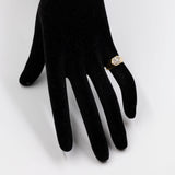 Vintage-Diamantring aus 18 Karat Gelbgold (0.22 ctw), 70er/80er Jahre