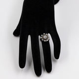 Vintage-Diamantring aus 18 Karat Gold und Platin mit einem Gesamtgewicht von 1.20 ctw, 60er Jahre