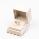 ANELLO IN PLATINO 900 CON DIAMANTI TAGLIO BAGUETTE E BRILLANTE (1CT)