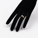 Vintage Solitärring aus 14 Karat Gelbgold mit Diamant im Brillantschliff (ca. 0.20 Karat), 70er Jahre