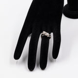 Vintage-Diamantring aus 18 Karat Weißgold (ca. 0.50 ctw), 60er Jahre