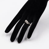 Vintage-Diamantring aus 18 Karat Weißgold (ca. 0.50 ctw), 60er Jahre