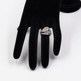 Vintage-Ring aus 18-karätigem Weißgold mit Diamanten (ca. 1 Karat), 1992