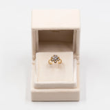 Vintage-Diamantring aus 14-karätigem Gelbgold (0,68 ctw)