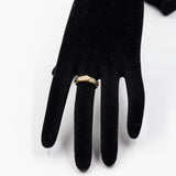 Винтажное кольцо из 18-каратного желтого золота с бриллиантом (0,13 карата), 80-е гг.