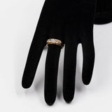 Anello vintage in oro giallo 18k con diamanti di taglio vecchia miniera (1ctw), anni '50
