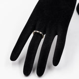 Anello vintage in oro giallo 9k con zaffiri (0,40ctw) e diamanti