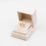 ANELLO VINTAGE IN ORO GIAALLO 14K E DIAMANTI (1.1CT)