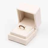 Anello vintage in oro giallo 9k con zaffiri