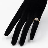 Antiker Ring aus 14-karätigem Gold mit Diamanten im Altschliff (0.28 ctw), 30er Jahre