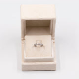 Anello vintage semi-eternity in platino 900 con 1ct di diamanti