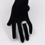Anello vintage a fascia in platino 900 con diamanti di taglio brillante e baguette (2ctw)