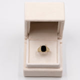 Vintage-Onyx-Ring aus 8-karätigem Gelbgold, 50er Jahre
