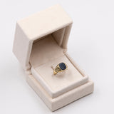 Vintage-Onyx-Ring aus 8-karätigem Gelbgold, 50er Jahre