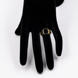 Vintage-Onyx-Ring aus 8-karätigem Gelbgold, 50er Jahre