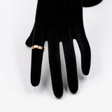 Vintage-Solitärring aus 18 Karat Gelbgold mit Diamanten im Prinzessschliff (0.25 ct), 70er Jahre