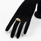 Anello vintage in oro giallo e bianco 18K con diamanti (0,53ctw), anni '80