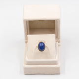 Anello vintage in oro giallo 8k con lapislazzulo