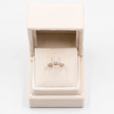 Anello vintage in oro giallo 9k con diamanti (0,15ctw)