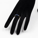 Vintage-Ring aus 14-karätigem Gold mit Lapislazuli, 70er Jahre