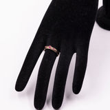 Bague vintage en or rose 9 carats avec rubis