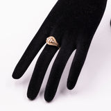 Bague vintage en or jaune 14 carats avec diamants taille brillant (0.40 ct), années 60