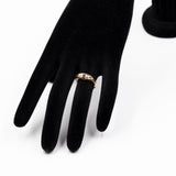 Vintage-Ring aus 18 Karat Gelbgold mit Saphir und Diamanten, 40er Jahre