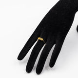 Anello vintage trilogy in oro giallo 9k con zaffiri gialli