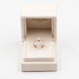 Anello vintage in oro bianco 18K con diamanti (0.21ctw ca.), anni '70