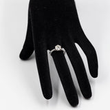 Anel solitário em ouro branco 18k com diamante lapidação brilhante de 1,35 quilates