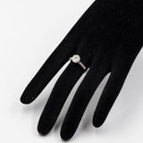 Anel solitário em ouro branco 18k com diamante lapidação brilhante de 1,35 quilates