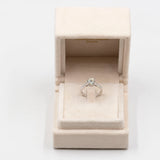 Anel solitário em ouro branco 18k com diamante lapidação brilhante de 1,35 quilates