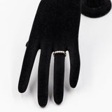 Anello vintage a riviera in oro giallo 14k con diamanti (0,10ctw)