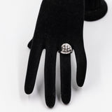 Anel de diamante em ouro branco 14k vintage (0,74ctw), década de 60