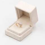 Riviera-Ring aus 18 Karat Gelbgold mit Diamanten (0,45 ctw), 70er Jahre