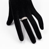 ANELLO A FASCIA IN PLATINO 900 E DIAMANTI (1 CTW)