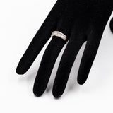 ANELLO A FASCIA IN PLATINO 900 E DIAMANTI (1 CTW)