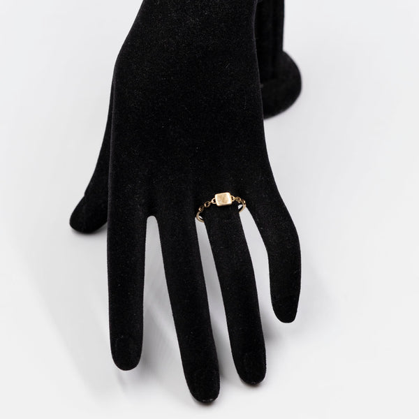 Anello vintage in oro giallo 9k