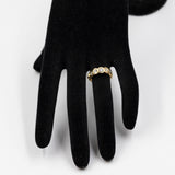 Bague Riviera vintage en or jaune 18 carats avec diamants (environ 1 ct), années 80