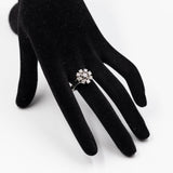 Bague vintage en or blanc 14 carats et diamants (1,10 ct), 70